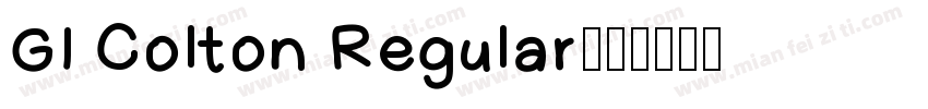 GI Colton Regular字体转换